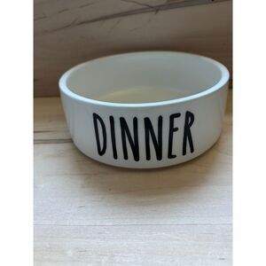 Creative Brands 47th & Main Ceramic Pet Bowl Dinner Brand New